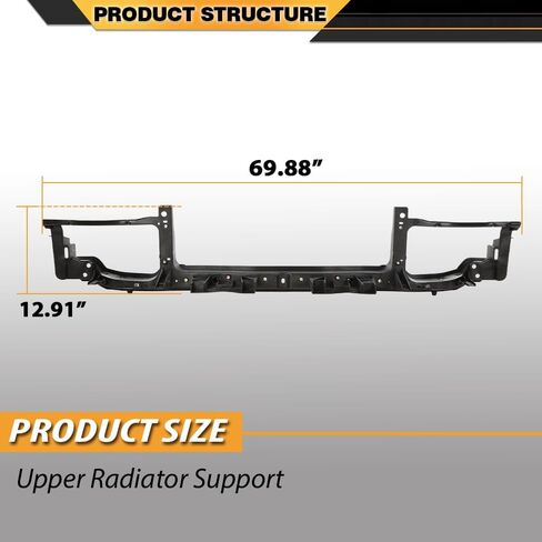 دعم الرادياتير العلوي متوافق مع Dodge Charger 2011-2014 Black Tie Bar 68142202AA ، CH1225235 in Saudi Arabia