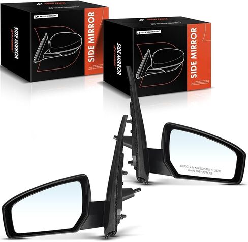 A-Premium Pair (2) سائق ومرآة باب جانبية للركاب-متوافق مع Nissan Sentra Base 2007 2008 2008 2010 2011-غير مسخن غير مسمار خارج المرآة الخلفية الخلفية in Saudi Arabia