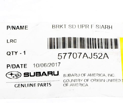 Subaru Front Pumper Live Corner Support Bracket FPR 2010-2014 Legacy - 57707AJ52A - أصلي OEM in Saudi Arabia