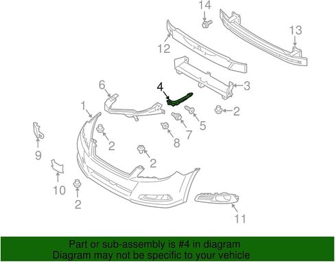 Subaru Front Pumper Live Corner Support Bracket FPR 2010-2014 Legacy - 57707AJ52A - أصلي OEM in Saudi Arabia