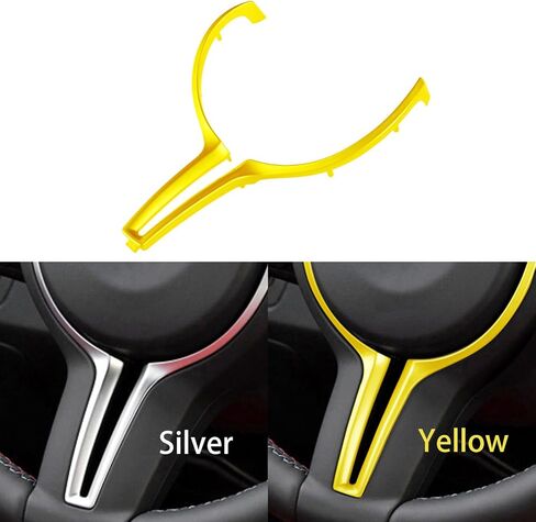Steering Wheel Trim Steering Wheel Trim Cover Steering Wheel Cover Fit M2 F87 M3 F80 M4 F82 M5 F10 M6 F06 X5M X6M Can Be Directly Mounted, Easy to Install (Carbon Fiber Look) in Saudi Arabia