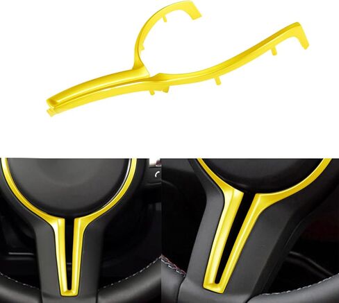 Steering Wheel Trim Steering Wheel Trim Cover Steering Wheel Cover Fit M2 F87 M3 F80 M4 F82 M5 F10 M6 F06 X5M X6M Can Be Directly Mounted, Easy to Install (Carbon Fiber Look) in Saudi Arabia