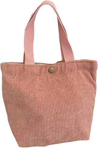 1 Pc Small Corduroy Tote Bag 8.3 x 4 x 10.2 inch in Saudi Arabia