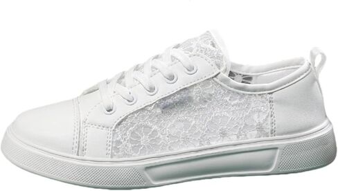 Women's Mesh Lace Fashion Sneakers | Breathable Lace-Up Shoes for Sport & Casual Comfortable Sneakers in Saudi Arabia