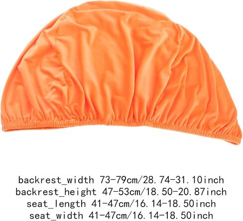 Saucer Chair Cover Moon Chair Slipcover Dustproof Stretch Soft for Adults Elastic Seat Protector Replace for Home Living Room, Orange in Kuwait