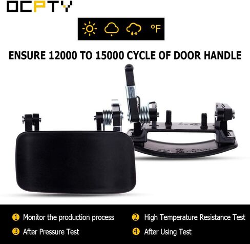 OCPTY Door Handle Exterior Rear Passenger Right Side Replacement fit 1999-2002 Quest Outside Door Handle Black in Saudi Arabia