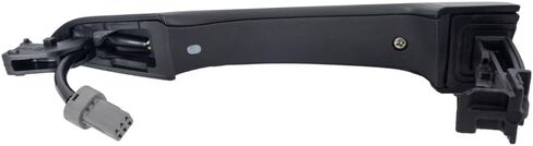 KarParts360 For Hyundai Tucson 2016 17 18 19 20 2021 Exterior Door Handle Passenger Side | Front Plastic | Primed | Black | With Cover | With Smart Key | Excluded Key Hole | Replacement For 82661D3700 in Saudi Arabia