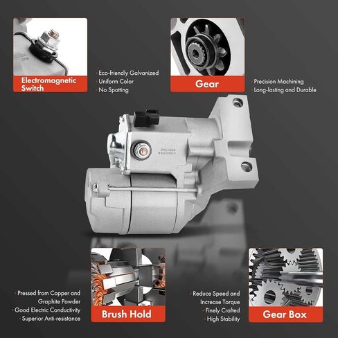 A-Premium Starter Motor Compatible with Isuzu Rodeo 93-04 V6 3.2L, Rodeo Sport, Axiom 2002-2004, Amigo 1998-2000 & Honda Passport 1994-2002 V6 3.2L, 12V 1.4KW 9 Teeth Clockwise, Replace# 2911233280 in Saudi Arabia