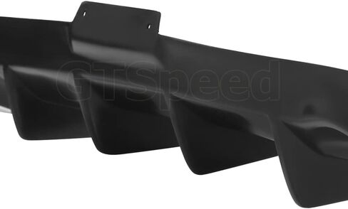 متوافق مع/استبدال الشفة الخلفية المصد ، 4-فاينز على نمط PU Rip Diffuser Black ، Fits 2003 2004 2005 2006 2007 Infiniti G35 Coupe Base in Saudi Arabia