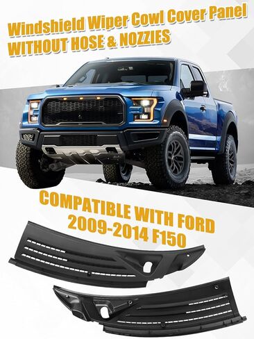 لوحة إدراج مقاومة للزجاج الأمامي من الزجاج الأمامي متوافق مع Ford F150 2015-2020 OE على طراز OE ل fl3z1502a68c fl3z15022a69b ، اليسار+لوحة التغطية العلوية اليمنى من دون خرطوم وفتحات in Kuwait