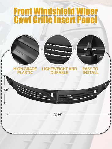 لوحة إدراج مقاومة للزجاج الأمامي من الزجاج الأمامي متوافق مع Ford F150 2015-2020 OE على طراز OE ل fl3z1502a68c fl3z15022a69b ، اليسار+لوحة التغطية العلوية اليمنى من دون خرطوم وفتحات in Kuwait