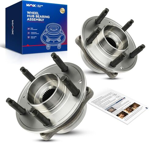 Kax 513398 2PCS Front Wheel Hub محمل متوافق مع 2016-2019 Malibu ، 2016-2018 Envision ، 2017-2019 Lacrosse ، 2018-2019 Regal Sportback ، 2018-2019 Regal Tourx ، 2018-2019 Cascada ، 5 lugs w/ABS in Saudi Arabia