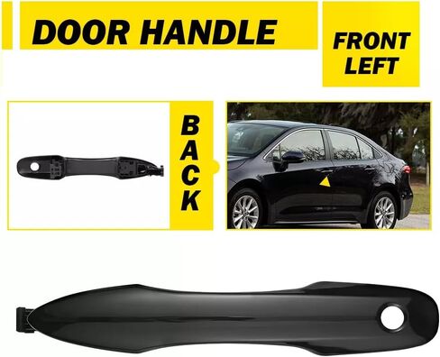 Front Driver Side Exterior Door Handle Fit for Toyota Corolla Hatchback 2019-2023 in Saudi Arabia