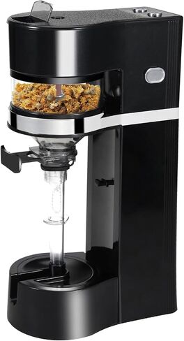 Electric Herb Grinder USB Rechargeable Spice Grinder Automatic Rolling Machine with Funnel Storage Jar (Black) in Kuwait