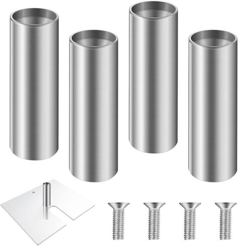 DUNZY 2 PCS 1.8 "دبوس استبدال القطر للأنابيب والتحف القابلة للتعديل قابلة للتعديل للخدمة الثقيلة 1.8 × 5.85 في دبوس تثبيت اللوحة الأساسية أو أحداث عرقات التجارة عروض الصور والعروض in Kuwait