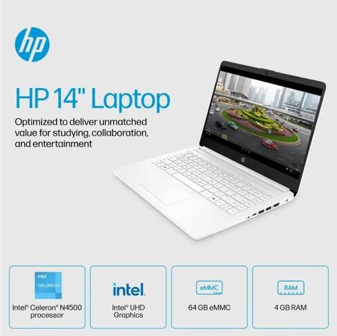 HP 15.6" Business Laptop, Free Microsoft Office 2024 Lifetime License, Copilot AI Chat, HD Touchscreen Display, Intel 6-Core i3-1215U 4.4 GHz, 16GB RAM, 1TB SSD, Long Battery Life, Windows 11 Pro in Saudi Arabia