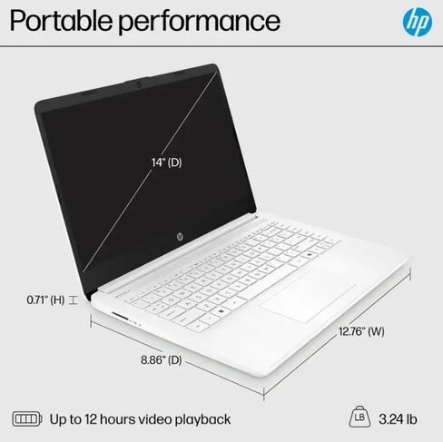 HP 15.6" Business Laptop, Free Microsoft Office 2024 Lifetime License, Copilot AI Chat, HD Touchscreen Display, Intel 6-Core i3-1215U 4.4 GHz, 16GB RAM, 1TB SSD, Long Battery Life, Windows 11 Pro in Saudi Arabia