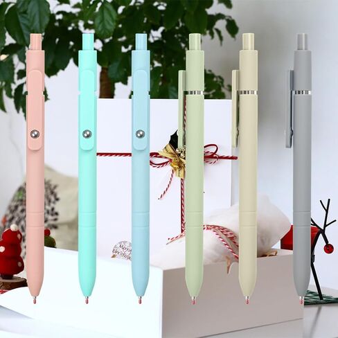 ELANE 5 Pcs Colorful Gel Pens,0.5mm Fine Point Quick Dry Black Ink Pens for Journaling Note Taking Writing, High-End Series Pens for Gifts for Doctor Nurse Teacher Students (morandi) in Kuwait