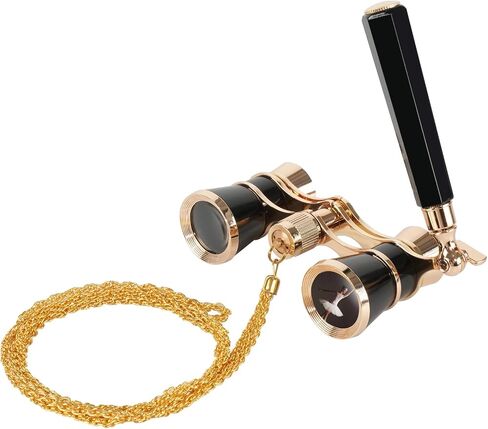 3X25 Opera Glasses for Women with Adjustable Handle & Chain,BK9 Optical Lens, Vintage Compact Mini Theater Binoculars Adults Kids in Opera Musical Concert-White in Saudi Arabia