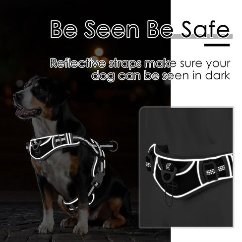 Adventuremore Dog Harness للكلاب الكبيرة No Prow ، Sport Dog Halter Harness عكس تنفس السترة الهروب الهروب من الكلاب in Saudi Arabia