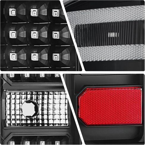 DNA MOTORING TL-CSIL15-LED-CH-CL Tail Light Assembly [Compatible with 14-19 Silverado 1500 2500HD 3500HD] in Saudi Arabia