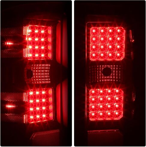 DNA MOTORING TL-CSIL15-LED-CH-CL Tail Light Assembly [Compatible with 14-19 Silverado 1500 2500HD 3500HD] in Saudi Arabia