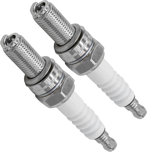 Caltric Nickle Spark Pluge متوافق مع Kawasaki Teryx 750 FI 4x4 2008-2013 / Vulcan 800 1995-2006 / W650 2000-2002 / Super Sherpa 2000-2004 2009-2010 / 2 Qty in Saudi Arabia