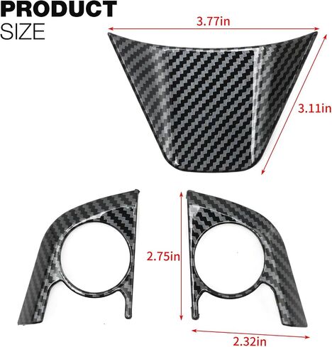 UOIENRT Steering Wheel Frame Strip Button Panel Cover Trim, Carbon Fiber Color Steering Wheel Button Cover Sticker Interior Decoration Trim, Replacement for Toyota Avalon Camry 2018-2024 in Saudi Arabia