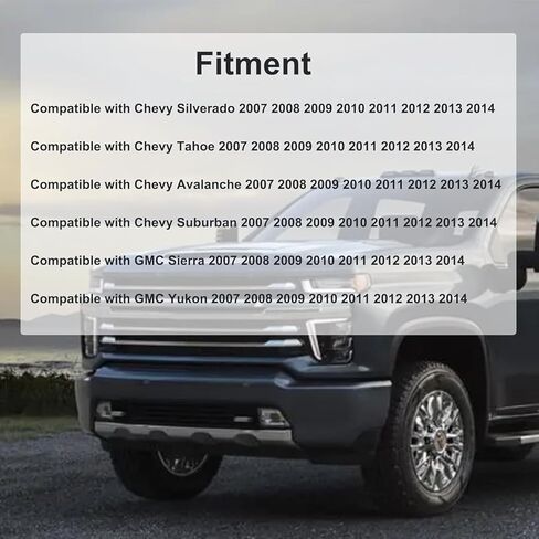 Priprilod Black Driver Side Side Bottom & Foam Cushion Presection Cover متوافقة مع Silverado Tahoe Suburban Avalanche GMC Sierra Yukon XL 2007 2008 2008 2010 2013 2013 2014 in Saudi Arabia