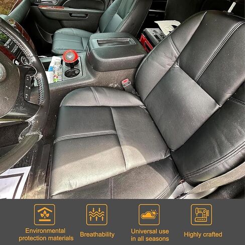 Priprilod Black Driver Side Side Bottom & Foam Cushion Presection Cover متوافقة مع Silverado Tahoe Suburban Avalanche GMC Sierra Yukon XL 2007 2008 2008 2010 2013 2013 2014 in Saudi Arabia