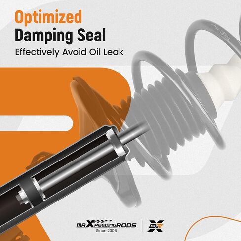 MaxPeedingRods 2PC الدعامات الأمامية لتويوتا كورولا 2009-2013 تويوتا مصفوفة 2011-2013 FWD ، 472597 472598 دعامات امتصاص الصدمات مع مجموعة ربيع لفائف in Saudi Arabia