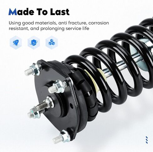 Front Struts Assembly w/Coil Spring Complete Shock Absorber Fit for Jeep Commander 2006-2010, for Grand Cherokee 2005-2010, Replace for 171377L 171377R in Saudi Arabia