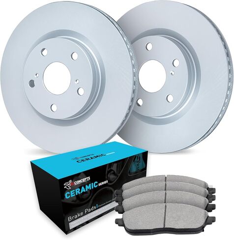 R1 Concepts Rear Brake Kit For 2015-2022 Subaru Legacy, Outback, 2016-2021 Subaru WRX| Blank Brake Rotors| Ceramic Brake Pads and Rotors Kit in Saudi Arabia