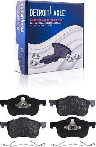 Detroit Axle - Front Brake Kit for Volvo S60 S80 V70 XC70 Drilled & Slotted Disc Brakes Rotors Ceramic Brake Pads Replacement: 11.26" inch Rotor in Saudi Arabia