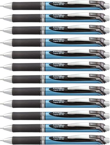 Pentel® Energel ™ Deluxe RTX Retractable Als ، Needle Point ، 0.7 مم ، برميل أزرق ، حبر أزرق ، حزمة من 12 أقلام in Saudi Arabia