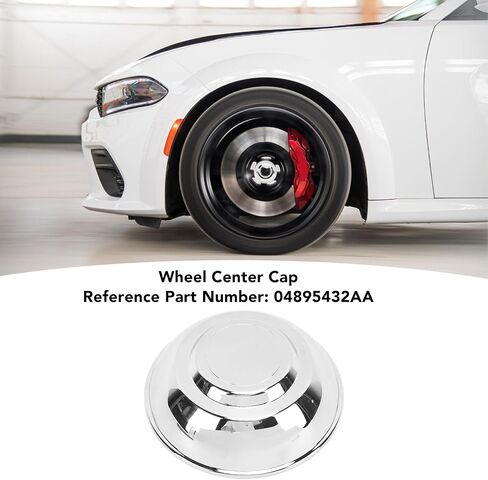 Wheel Center Cap, 04895432AA Hub Cap Center Cap Chrome Wheel Center Cap for 300 2006 to 2022 in Saudi Arabia