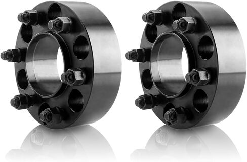 TRIBLE SIX 2Pcs 5x5.5 to 5x5.5 Black Wheel Adapters Spacers 2" 51 MM Hub Centric 9/16-18 Studs 77.8mm Hub Bore Wheel Replacement for 2002-2010 Dodge Ram 1500 2004-2009 Durango Dakota 2011 Ram 1500 in Saudi Arabia