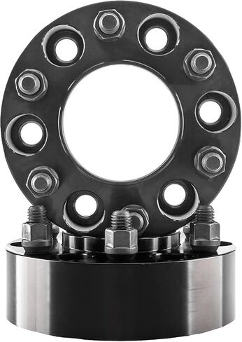 TRIBLE SIX 2Pcs 5x5.5 to 5x5.5 Black Wheel Adapters Spacers 2" 51 MM Hub Centric 9/16-18 Studs 77.8mm Hub Bore Wheel Replacement for 2002-2010 Dodge Ram 1500 2004-2009 Durango Dakota 2011 Ram 1500 in Saudi Arabia