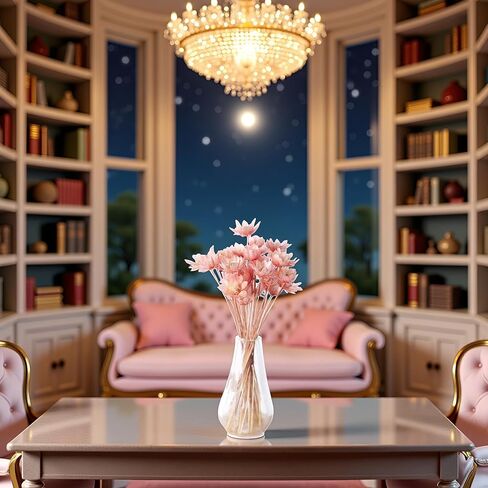 Pink Mini Flower Vase, 1/12 Scale Miniature Dollhouse Accessories Decor, Doll House Mini Flower Bowl Elegant Decoration for Mini Scene, Décor, Decorations in Kuwait