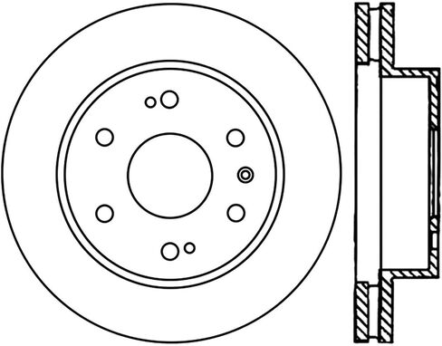 Centric 121.66057 C-Tek Automotive Front Brake Rotor Fits Select Cadillac ، Chverolet ، GMC ، Model Year in Saudi Arabia