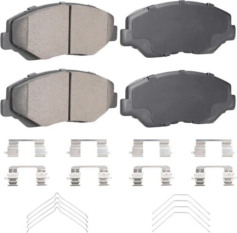 Front Ceramic Brake Pads Set for Honda Element 2003-2011, Accord 2.4L 2003-2017 Fits US Vehicles Only, Pilot 2003-2008, for Civic 2012-2021, for Acura ILX 2013-2015 4PCS in Saudi Arabia