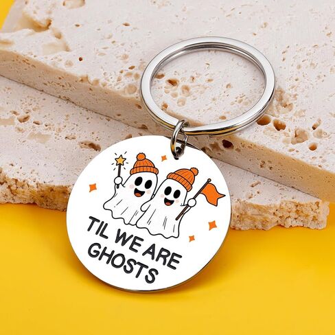 Halloween Boo Basket Stuffers for Couples Boyfriend, Spooky Basket Stuffers for Women Men, Fall Gifts for Him Her Adults Ghost Keychain National Boyfriend Sweetest Day Funny Gift in Saudi Arabia