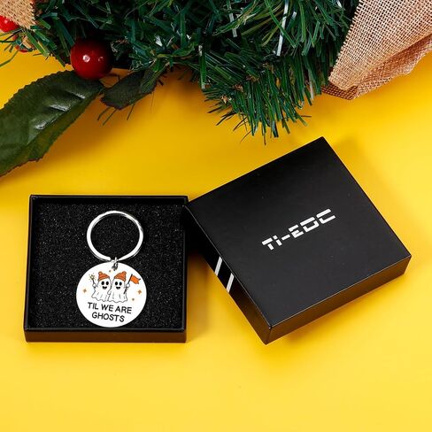 Halloween Boo Basket Stuffers for Couples Boyfriend, Spooky Basket Stuffers for Women Men, Fall Gifts for Him Her Adults Ghost Keychain National Boyfriend Sweetest Day Funny Gift in Saudi Arabia