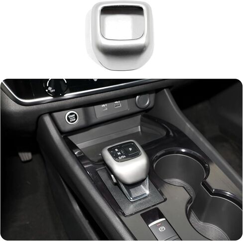 Car Accessories Fit for Nissan New Rogue 2021 2022 2023 2024 Auto Gear Shift Knob Cover Trim (Matte Silver) 1PCS ABS in Saudi Arabia