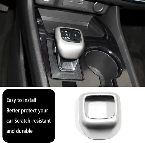 Car Accessories Fit for Nissan New Rogue 2021 2022 2023 2024 Auto Gear Shift Knob Cover Trim (Matte Silver) 1PCS ABS in Saudi Arabia
