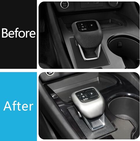 Car Accessories Fit for Nissan New Rogue 2021 2022 2023 2024 Auto Gear Shift Knob Cover Trim (Matte Silver) 1PCS ABS in Saudi Arabia