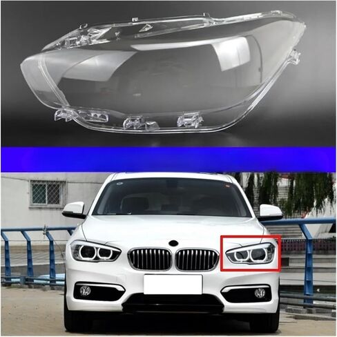 الإسكان الأمامي المتوافق مع BMW 1 Series 2015 2015 2017 2018 2019 F20 116i 118i 120i Car Lights Shell Class Glass Clear Lens Cover Clear Cover (يسار) in Saudi Arabia
