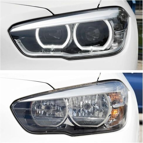 الإسكان الأمامي المتوافق مع BMW 1 Series 2015 2015 2017 2018 2019 F20 116i 118i 120i Car Lights Shell Class Glass Clear Lens Cover Clear Cover (يسار) in Saudi Arabia