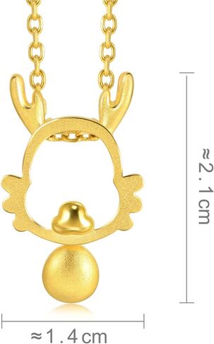 CHOW SANG SANG 999.9 24K Solid Gold Price-by-Weight Gold Chinese Zodiac Gifting pendant for Women [Not Include the Necklace] in Saudi Arabia