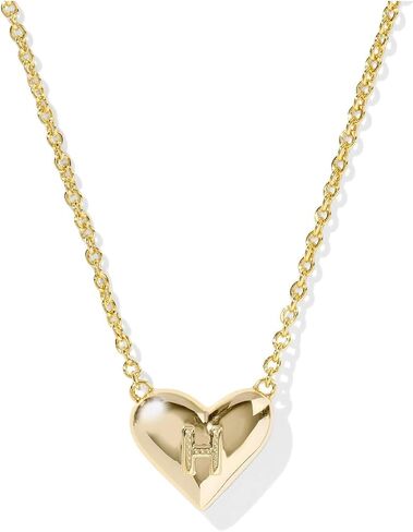 Kendra Scott Womens Heart رسالة ح قلادة قصيرة قلادة الذهب العاج أم لؤلؤة مقاس واحد مقاس واحد in Saudi Arabia